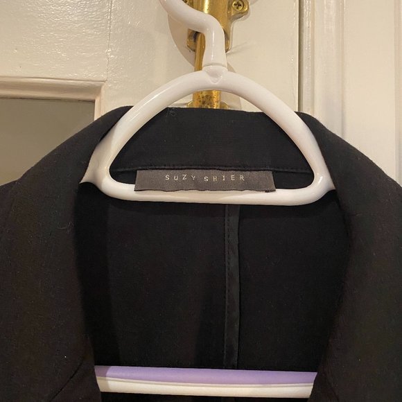 Suzy Shier Black Tailored Suit Jacket/Blazer - Picture 3 of 5